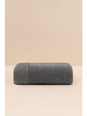 Barine Pergamon Yünlü Dokulu Yatak Örtüsü Siyah