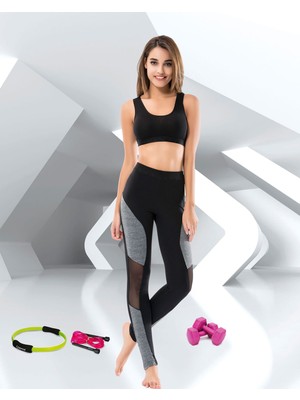 İlk El Grup Ieg™ Derya Kurşun Transparan Sporcu Kadın Tayt 0546