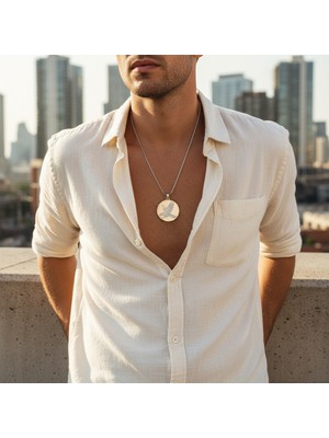 Medo E-Konsept ❤️I Love You Yazılı Kalp Kolye | Gümüş Kaplama Çelik | Modern Kalp Tasarım | Unisex Anlamlı Hediye