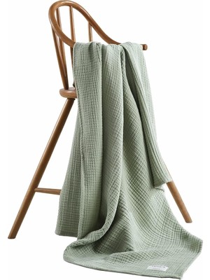 Hype Store Minuche Müslin Bebek Kundak Örtüsü 120X120 cm -%100 Pamuk 4 Kat Müslin Bebek Battaniye (Bej)