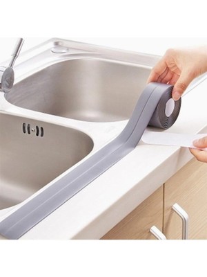 Hype Store Hombak Gri Duş Pvc Lavabo Küvet Tezgah Kenar Banyo Mutfak Pencere 3,2 mt Su Sızdırmaz Geçirmez Yalıt