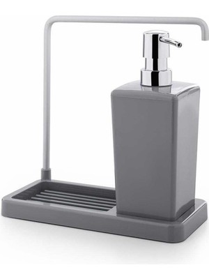 Hype Store Mutfak Sıvı Sabunluk, 420 Ml, 21 x 10 x 20 Cm, Gri