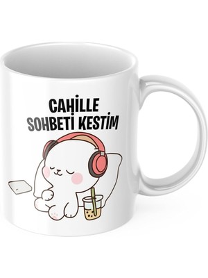 Hype Store Cahille Sohbeti Kestim Komik Kupa Bardak Komik Yazılı Hediyelik Çay Kahve Kupası