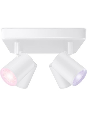 Hype Store Imageo 4'lü Spot Ayarlanabilir Beyaz ve Renkli, Kısılabilir, 16 Milyon Renk, Wi-Fi Üzerinden Uygulam