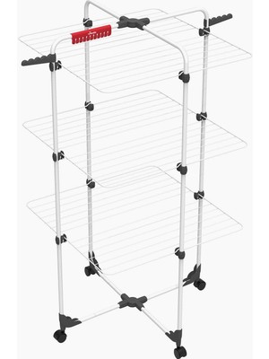 Hype Store Mixer Çelik Dikey Çamaşır Askılığı, Beyaz, 5 x 71 x 127.5 cm