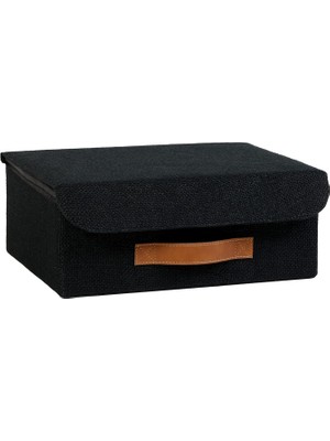Hype Store Ocean Home Textile Çekmece Içi Siyah Renk Jüt Kapaklı 30 x 23 x 11 cm