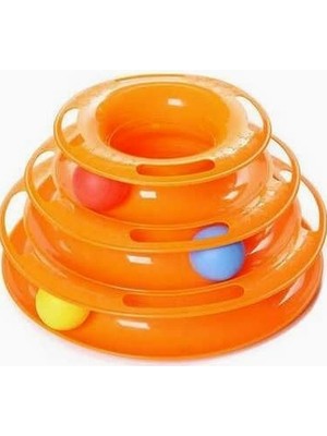 Hype Store Tower Of Tracks Toplu Yuvarlak Kedi Oyuncağı 24 x 13 cm