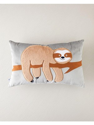 Hype Store English Home Faultier Bebe Dekoratif Kırlent 35X55 cm Açık Gri