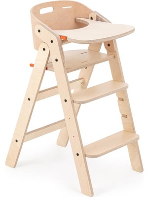 Hype Store Mamatoyz Mychair Ahşap Katlanır Mama Sandalyesi Naturel