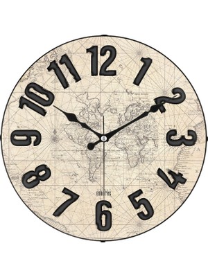 Hype Store 36 cm Gerçek Bombe Cam Akar Saniye Sessiz Mekanizma Dekoratif Duvar Saati