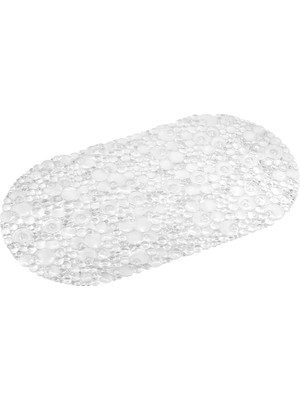 Hype Store Efe Mark Premium Serisi Banyo - Küvet Içi Kaydırmaz Vantuzlu Yuvarlak Desenli Paspas 62 x 32 Cm, Şef