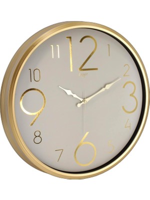 Hype Store 52 cm Akar Saniye Sessiz Mekanizma Duvar Saati