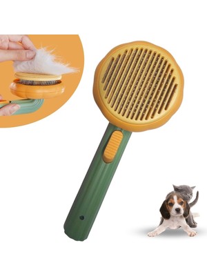 Roichil Plastik Yeşil Evcil Hayvan Bakım Pet Fırçası Çok Amaçlı Pet Fırçası Yeşil