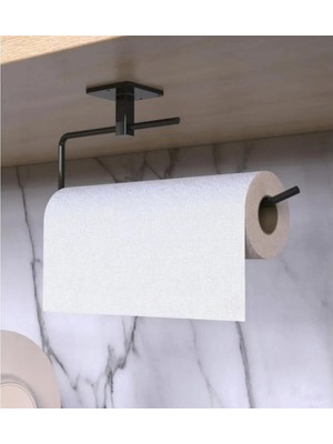 Hype Store Havlu Askısı Siyah Yapışkanlı Lüks Tasarım Solo Peçetelik Havluluk, Solo Peçetelik Havlu Kağıdı Askı