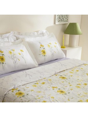 Hype Store Home ROSELLA%100 Pamuk Tek Kişilik Nevresim Takımı Sarı