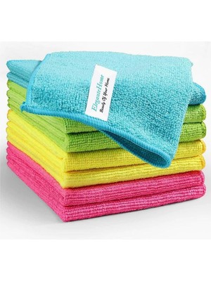 Hype Store Mikrofiber Temizlik Bezi 8'li Çok Amaçlı Iz Bırakmaz Ilbays Temizlik Bez - Renkli Oto Kurulama Bezle