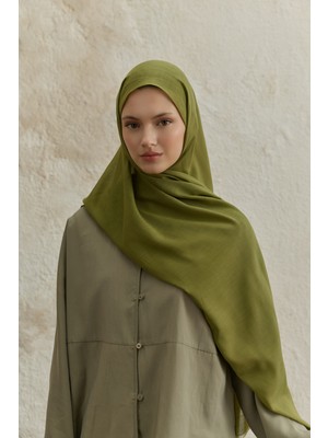 QEF Soft Line Pamuk Şal Yağ Yeşili