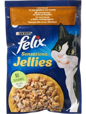 Hype Store Felix Sensation Tavuk & Havuçlu Kedi Yaş Mama (26 x 85 Gr)