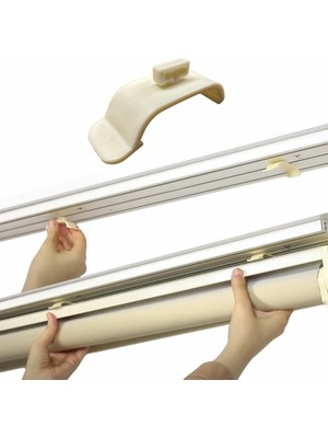 Hype Store Pratik Stor Perde Kornişe Takma Aparatı Küçük Boy Kaliteli 10 Adet