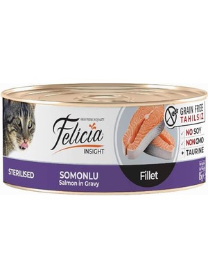 Hype Store Yaş Kedi Maması, Kısırlaştırılmış Kediler Için, Somonlu Fileto, Tahılsız, 85 G