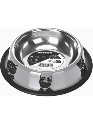 Hype Store M-Pets Catfamily Çelik Mama Kabı (M) 610ML