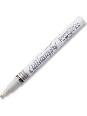 Marvy Davetiye Kalemi 125 Kesik Uç Gümüş Renkli Permanent Marker 2 mm Uç Kalınlığı