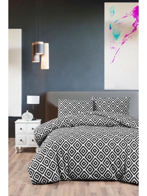 Delixa Minel Çift Kişilik Lastikli Çarşaf Nevresim Takımı