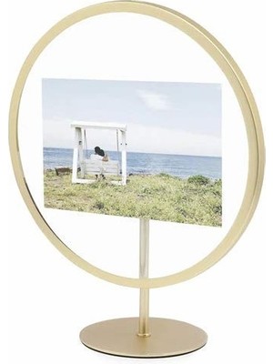 Hepta Collection Umbra Resim Çerçevesi, Mat Pirinç, 10 x 15 cm