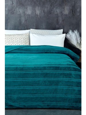 Hype Store Supersoft Yumuşak Çift Kişilik Battaniye Mayer 180X230 cm Turkuaz