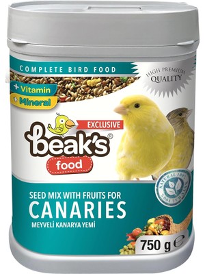 Hype Store Beak's Meyveli Kanarya Yemi 750 gr