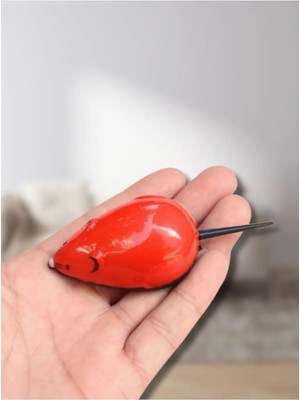 Hepta Collection Çek Bırak Fonksiyonlu Kedi Oyuncak Fare, Eğlenceli Av Keyfi