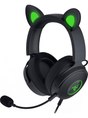 Delixa Kraken Kitty V2 Pro - Değiştirilebilir Kulaklı Kablolu Rgb Kulaklık (Değiştirilebilir Kitty, Ayı ve