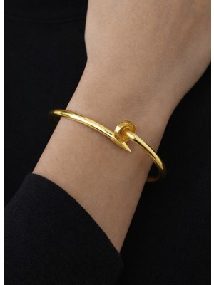 Kızılay Kuyumcusu 22 Ayar Altın Çivi Modeli Kelepçe Bilezik 12.45 gr KLP0811