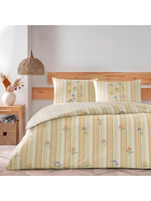 Delixa Carlise Standart Pamuk Nevresim Takımı, Turuncu, Çift Kişilik