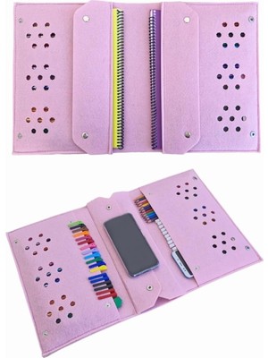 Delixa Fıgıza Keçe Kalemlik ve Tablet Organizer Çanta – 4 Bölmeli, A4 Boyut, Çok Amaçlı Defter Boya Düzenle