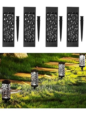 Delixa Forlife 4'lü Set Güneş Enerjili Solar, Gün Işığı, Yürüyüş Yolu Bahçe Işıkları, Güneş LED Işıkları, B
