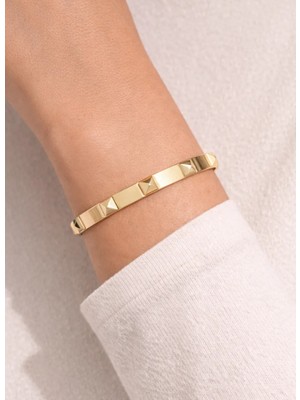 Kızılay Kuyumcusu 22 Ayar Altın Piramit Modeli Kelepçe Bilezik 12.32 gr KLP1670