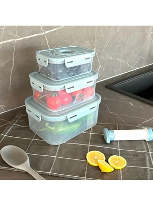 Delixa Taze Ürün Saklama Kabı 3'lü Set