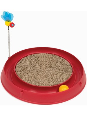 Delixa Play 3 In 1 Circuit Ball Toy With Scratch Pad Tırmalamalı Toplu Yaylı Kedi Oyuncağı