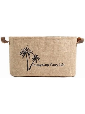 Hepta Collection Art Bee Jüt Dolap Içi Çamaşır Çocuk Odası Oyuncak Düzenleyici Katlanır Saklama Sepeti Organizer 40X3