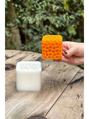 Hepta Collection Rufus Concept Sünger Küp Mum Kalıbı (Silikon) (1 Adet)