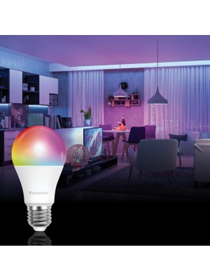 Delixa Panasonic LED Akıllı Bluetooth Wi-Fi Rgb E27 Lamba 9W