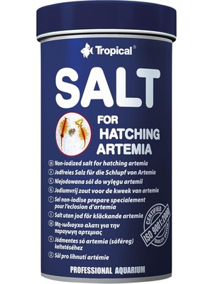 Delixa Tropical Salt For Hatchıng Artemia Iyotsuz Artemia Kuluçka Tuzu 250 ml 300GR