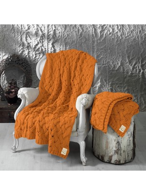 Hepta Collection Miespiga Serenita Akrilik Saç Örgü Tek Kişilik Triko Battaniye | Koltuk Şalı | Throw | Koltuk Örtüsü