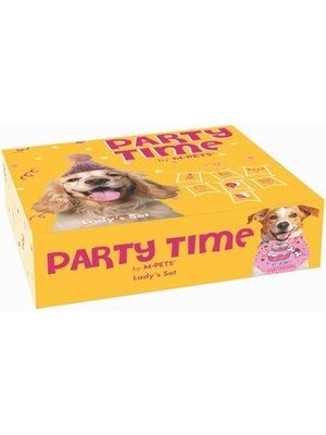 Hepta Collection M-Pets Party Time Dişi Köpekler Için Doğum Günü Seti