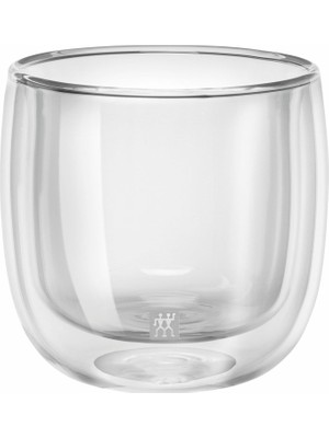 Delixa Zwilling Sorrento Çift Camlı 2'li Çay Bardağı Seti, Şeffaf, 240 ml