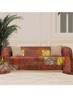 Hepta Collection Latuda Concept Softmicro Koltuk Örtüsü | Çekyat Örtüsü | Koltuk Şalı | Etnik Desenli Boho Patchwork