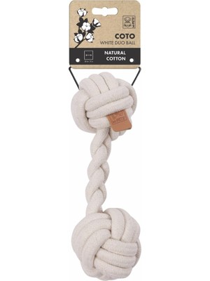 Hepta Collection M-Pets White Duo Ball 28CM Örgü Oyuncak