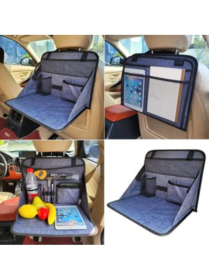 Hepta Collection 3 Araba Koltuk Arkası Eşya Düzenleyici Organizatör Katlanır ve Masa Olma Özelliği Çok Amaçlı