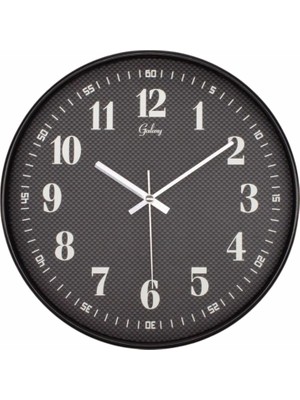 Delixa 221-K Serisi Metal Görünümlü Örgü Kadranlı Sessiz Akar Roma Rakamlı Modern Duvar Saati 30 cm